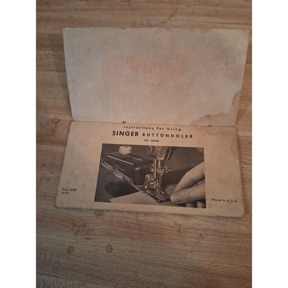 Vintage 1940s 1950s Booklet Lot Monitor Canning Grain Cleaner Singer Buttonholer - Picture 7 of 11